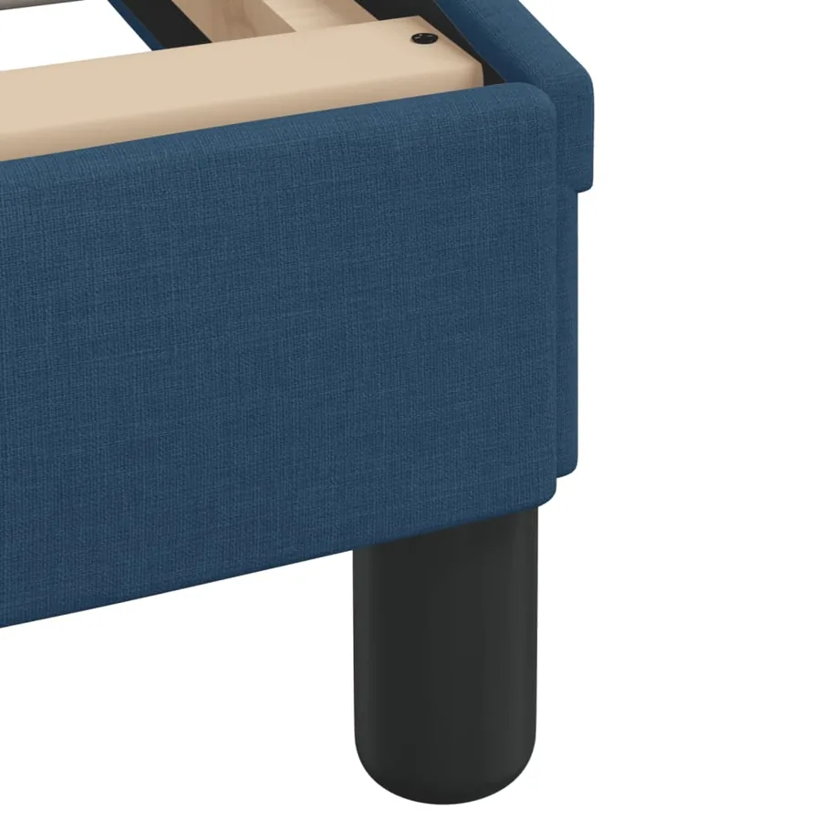 Cadre de lit avec LED sans matelas Hvar bleu 140x200 cm tissu - 12