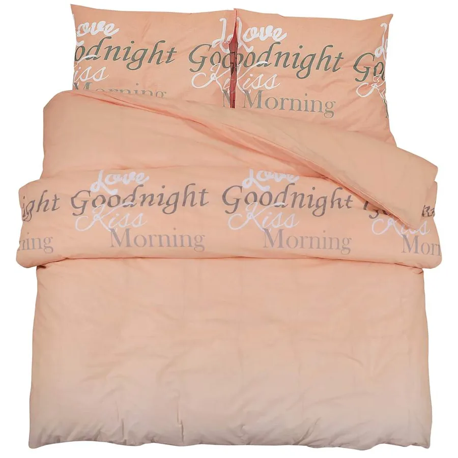 Ensemble de housse de couette rose 200x200 cm Coton - 2