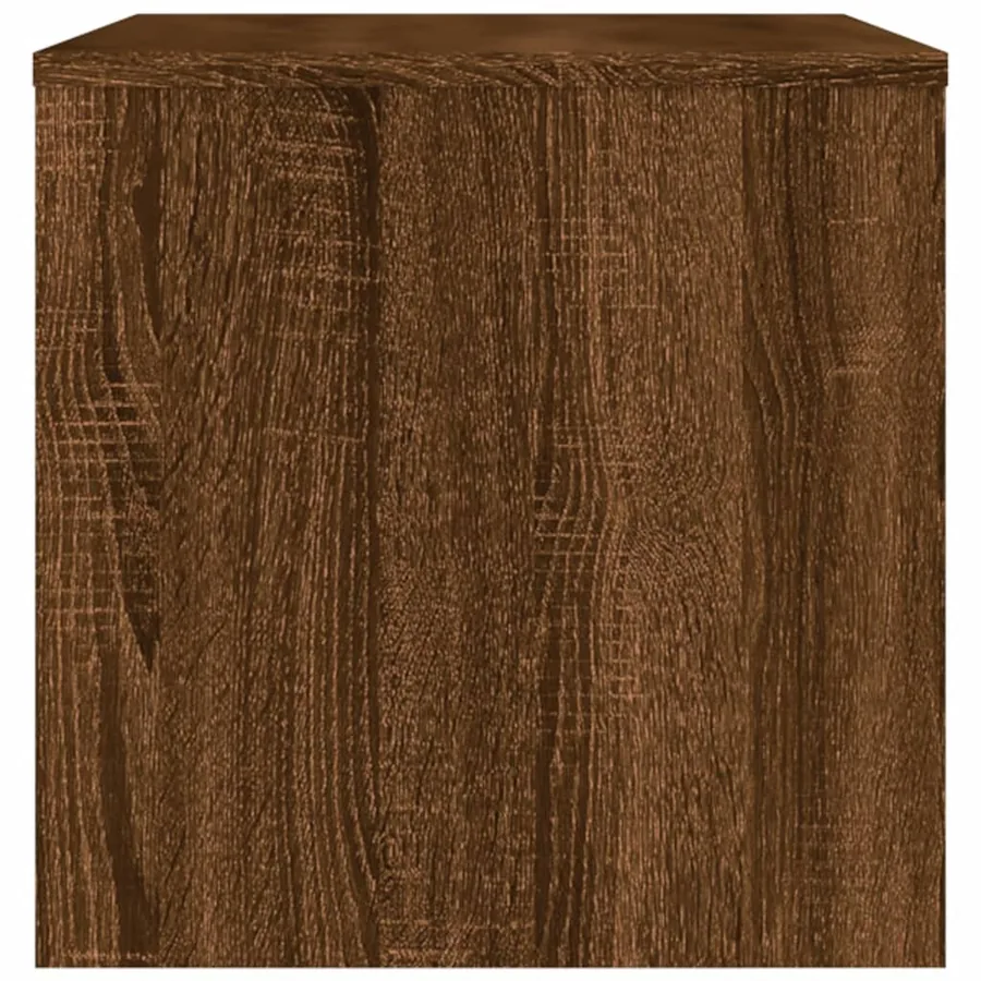 Meuble TV chêne marron 80x40x40 cm bois d'ingénierie - 5