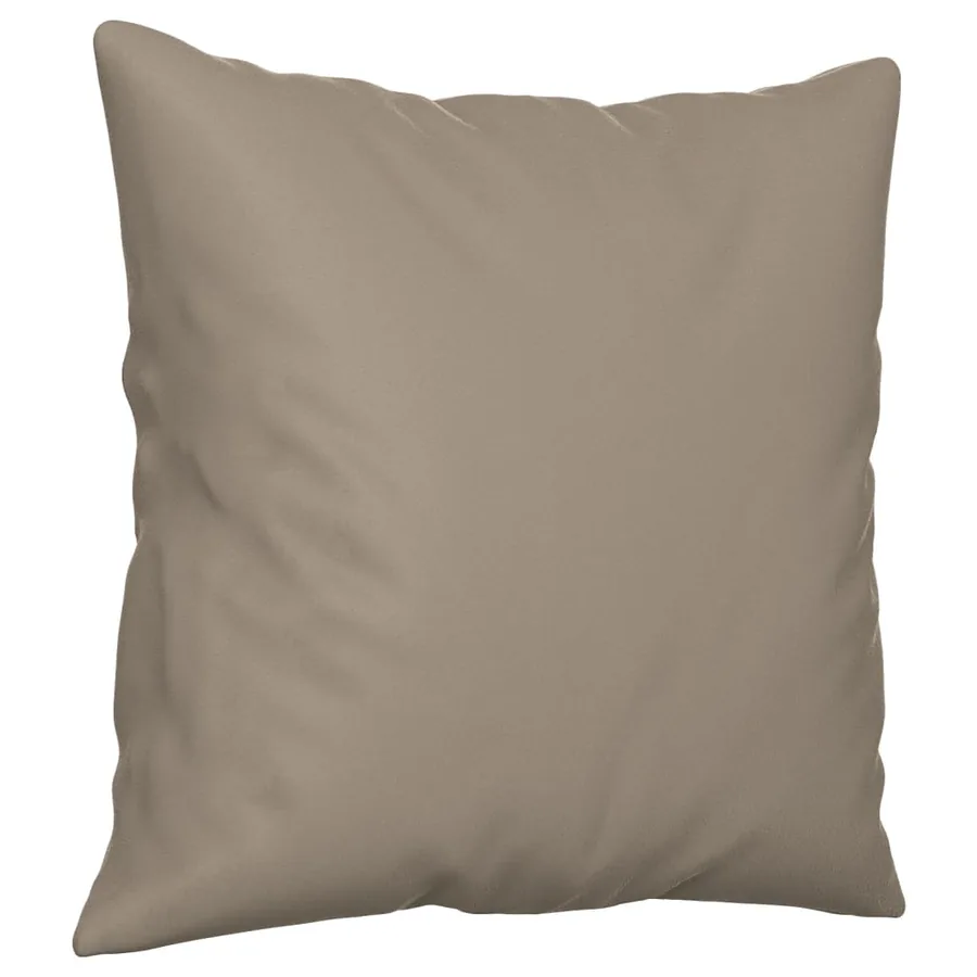Canapé 2 places avec oreillers taupe 120 cm tissu microfibre - 6