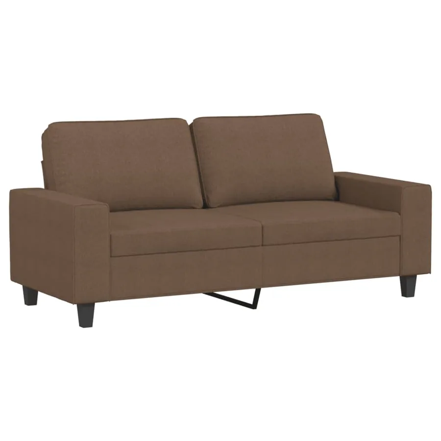 Ensemble de canapés 2 pcs marron tissu - 4