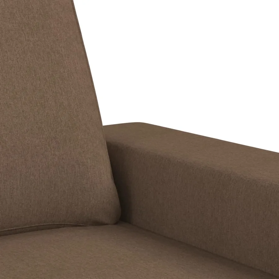 Ensemble de canapés 2 pcs marron tissu - 5