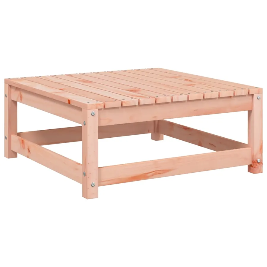 Repose-pied de jardin avec coussin bois massif douglas - 4