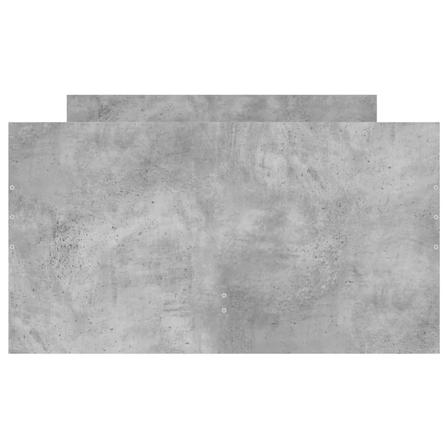 Cadre de lit avec tiroirs sans matelas gris béton 90x200 cm - 7