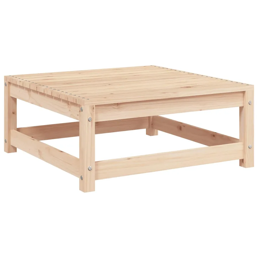 Canapé de jardin sans accoudoirs avec coussins et repose-pieds - 10