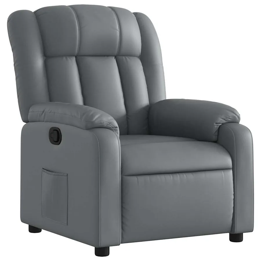 Fauteuil inclinable Gris Similicuir - 2