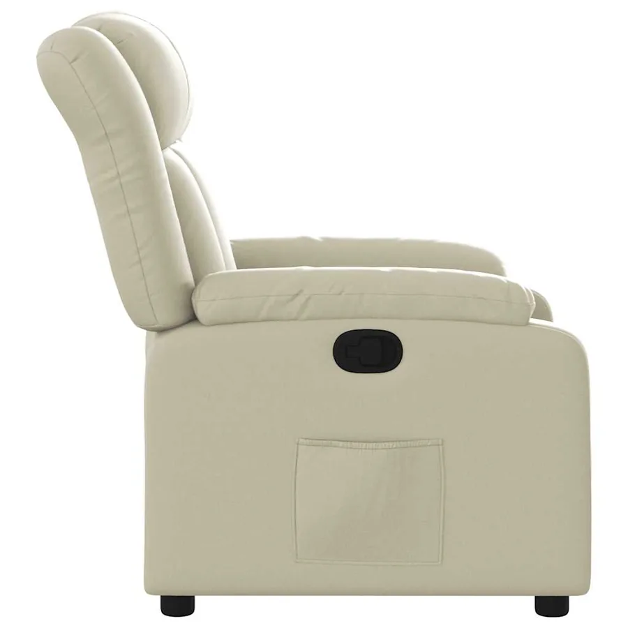 Fauteuil inclinable Crème Similicuir - 7