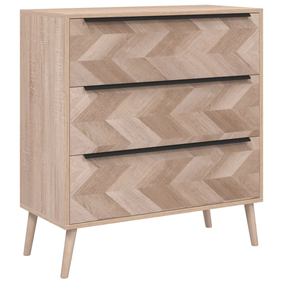 Finori Commode Lusk 03A chêne sonoma 80x38,5x87 cm - 2