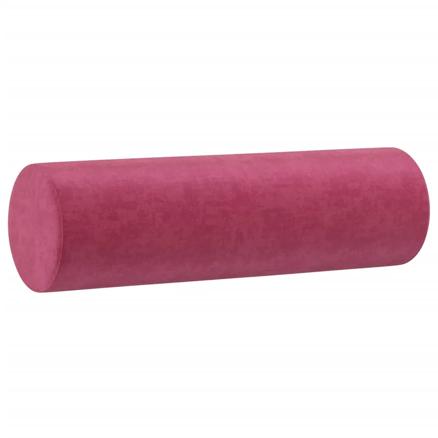 Canapé 3 places avec oreillers bordeaux 180 cm velours - 6
