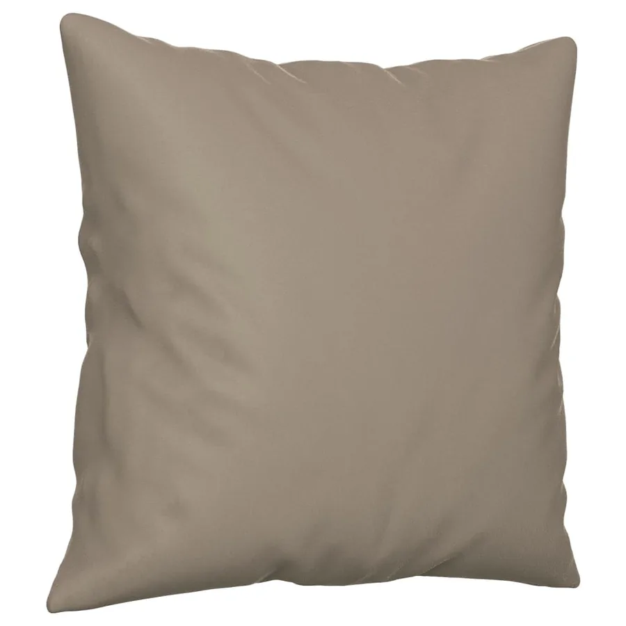 Canapé 2 places avec oreillers taupe 140 cm tissu microfibre - 6