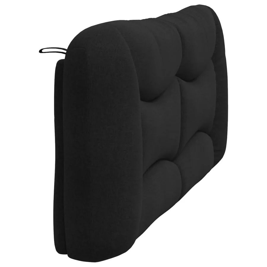 Coussin de tête de lit Hvar noir 180 cm tissu - 6