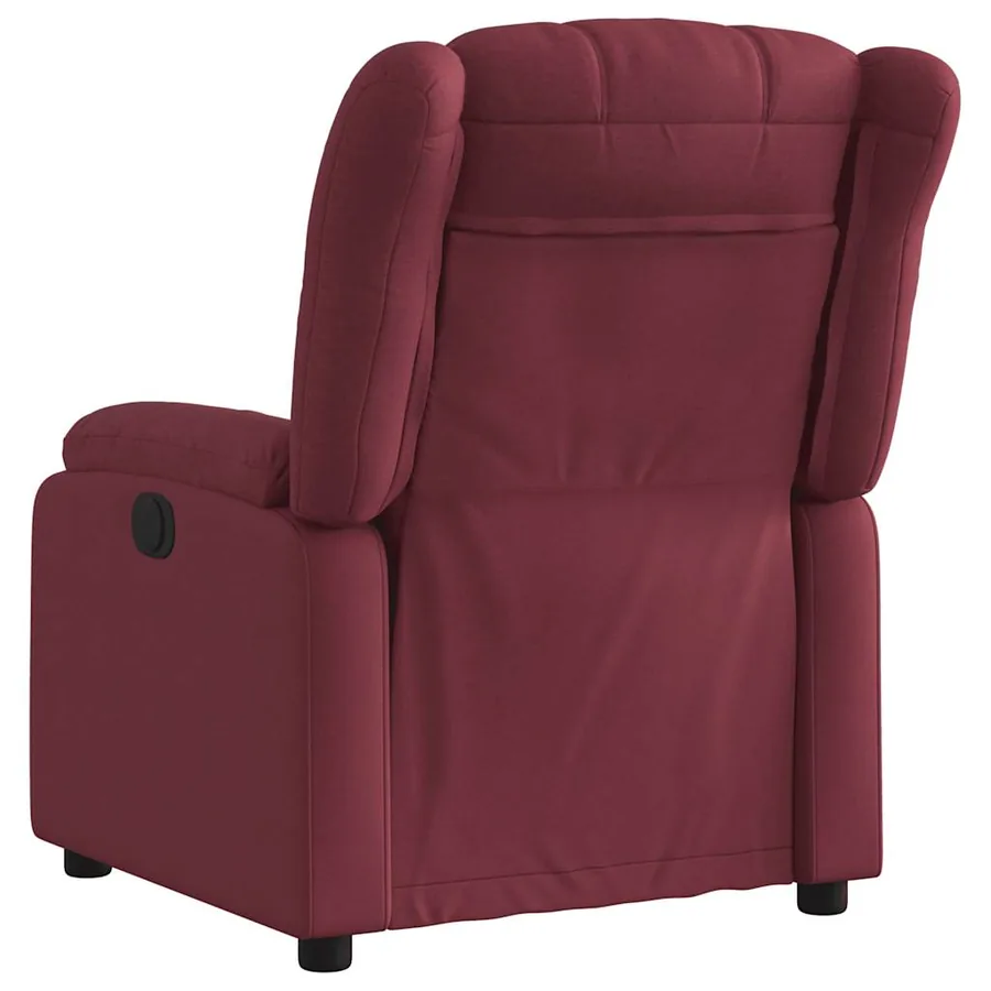 Fauteuil inclinable Rouge bordeaux Tissu - 3