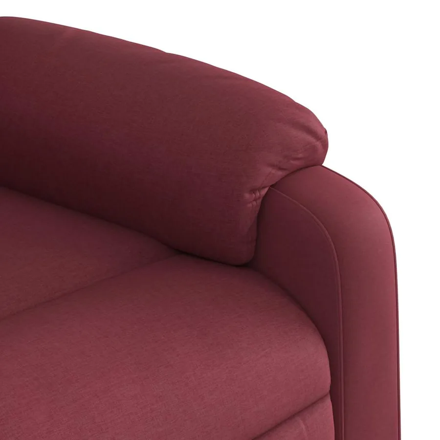 Fauteuil inclinable Rouge bordeaux Tissu - 8