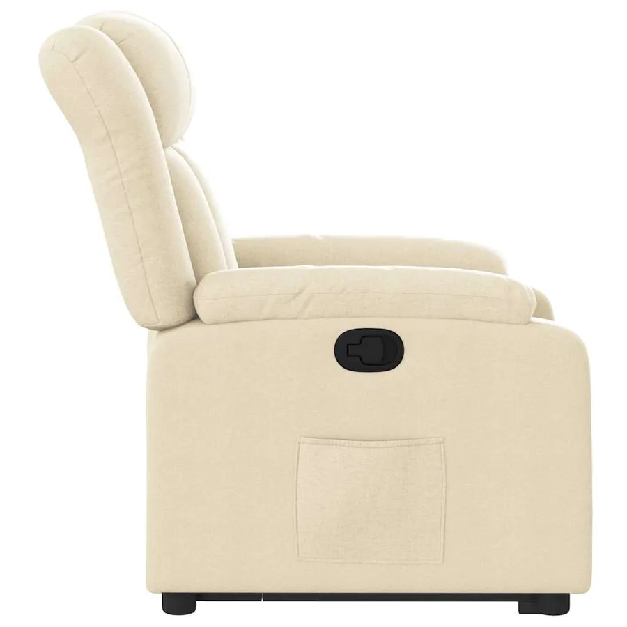 Fauteuil inclinable Crème Tissu - 10