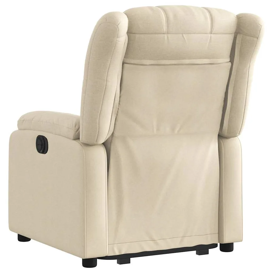 Fauteuil inclinable Crème Tissu - 5