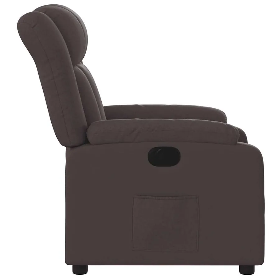 Fauteuil inclinable électrique Marron foncé Tissu - 10