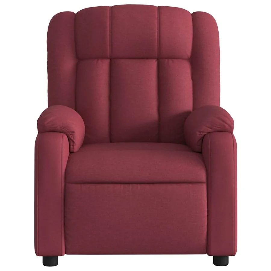 Fauteuil inclinable électrique Rouge bordeaux Tissu - 9