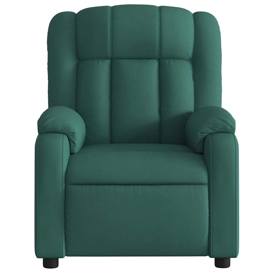 Fauteuil inclinable Vert foncé Tissu - 6