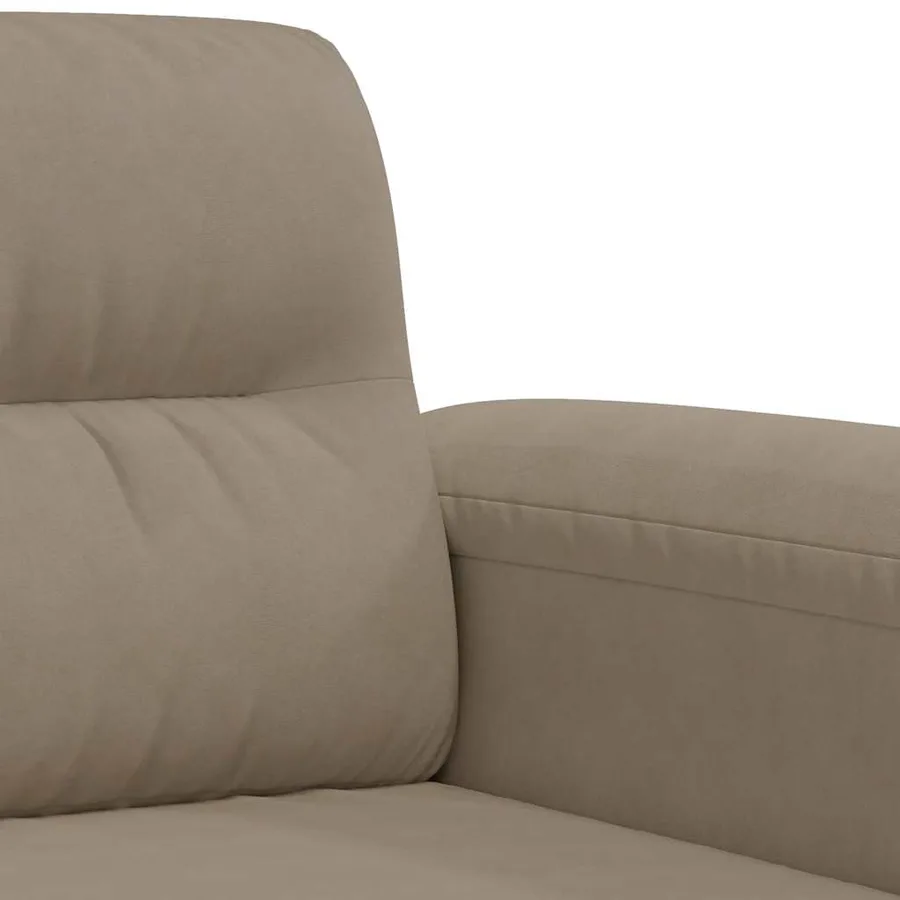 Chaise de canapé Taupe 60 cm Tissu microfibre - 7
