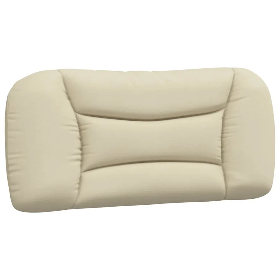 Cadre de lit avec LED sans matelas Hvar crème 90x200 cm tissu - 10