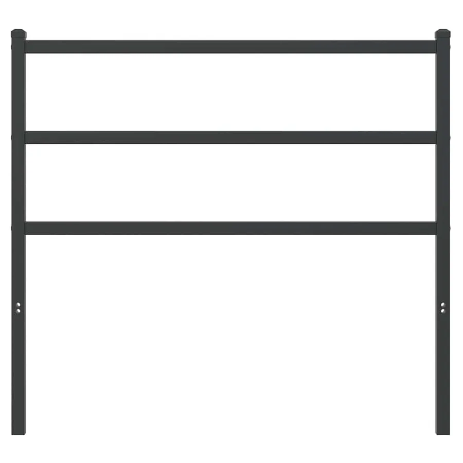 Tête de lit de remplacement métal noir 107 cm - 3