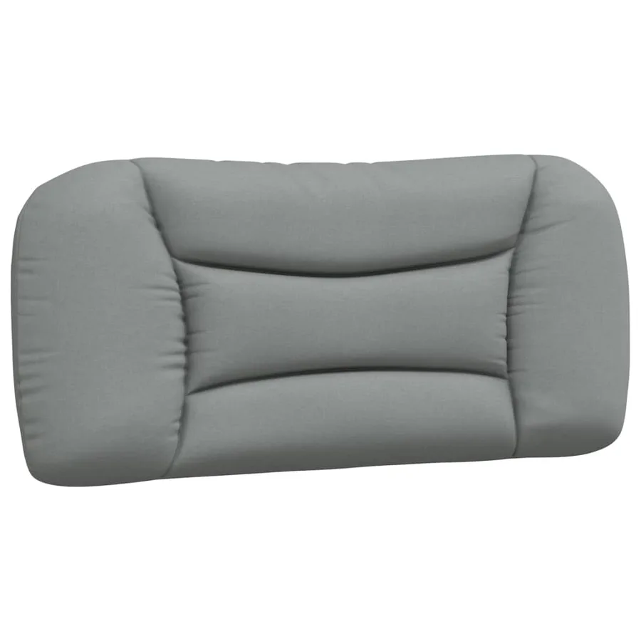 Cadre de lit avec LED sans matelas Hvar gris clair 90x200 cm tissu - 10