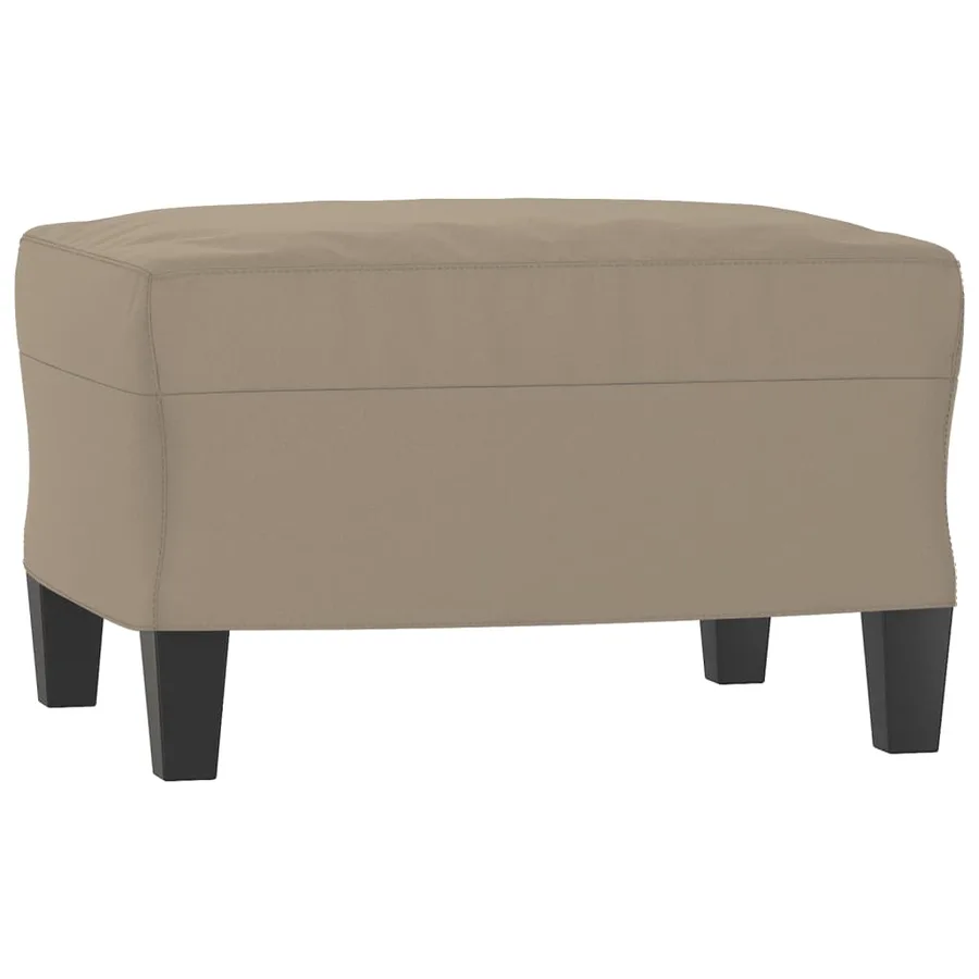 Fauteuil avec repose-pied Taupe 60 cm Tissu microfibre - 5
