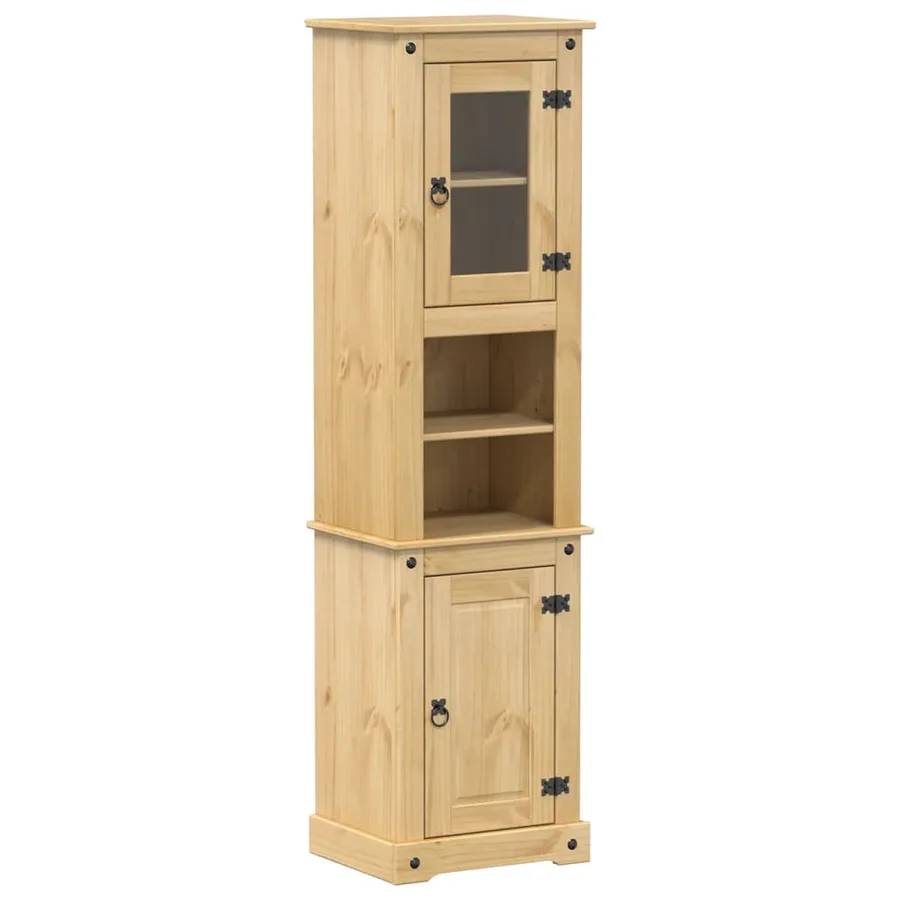 Armoire de salle de bain Corona 50x40x185 cm bois de pin massif - 2