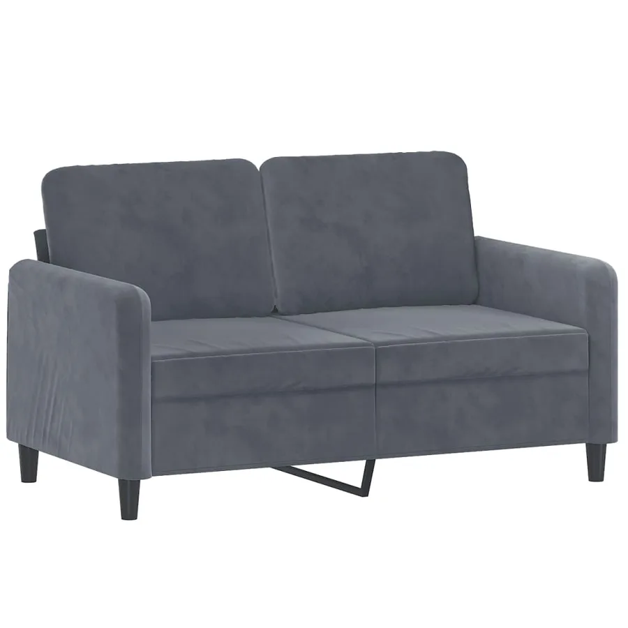 Ensemble de canapés 3 pcs gris foncé velours - 3