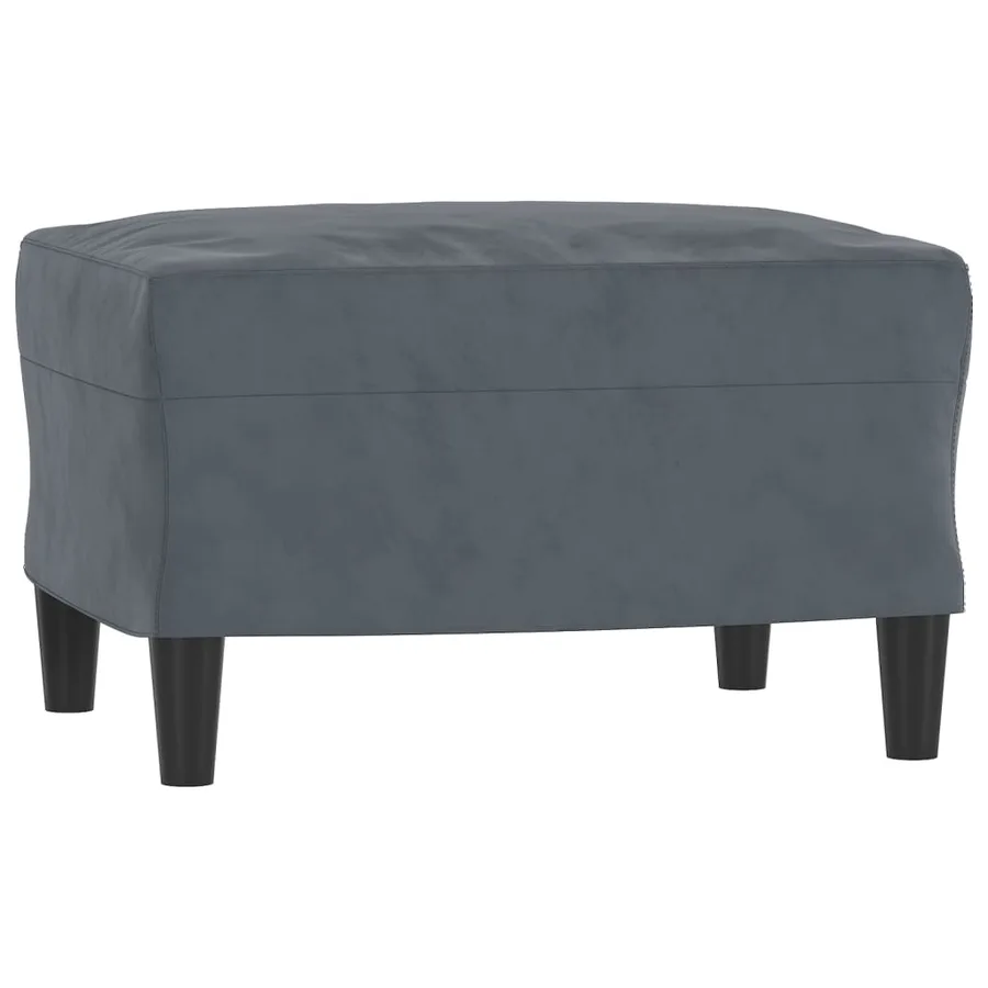 Ensemble de canapés 3 pcs gris foncé velours - 5