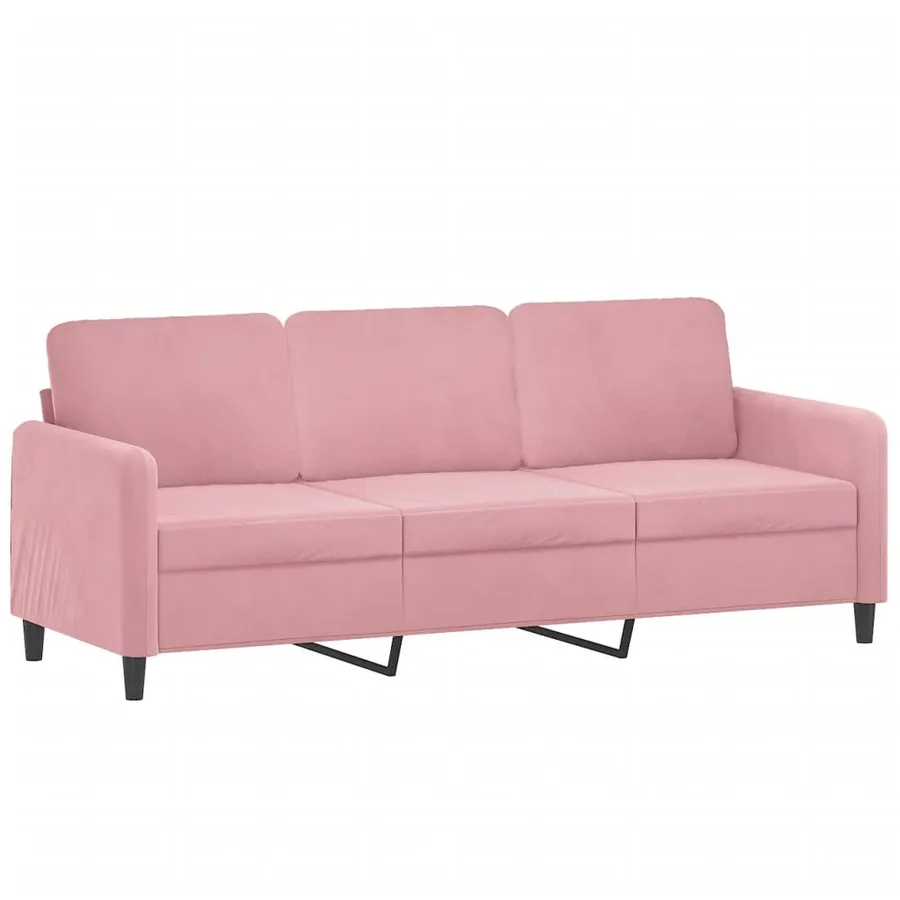 Ensemble de canapés 3 pcs rose velours - 4