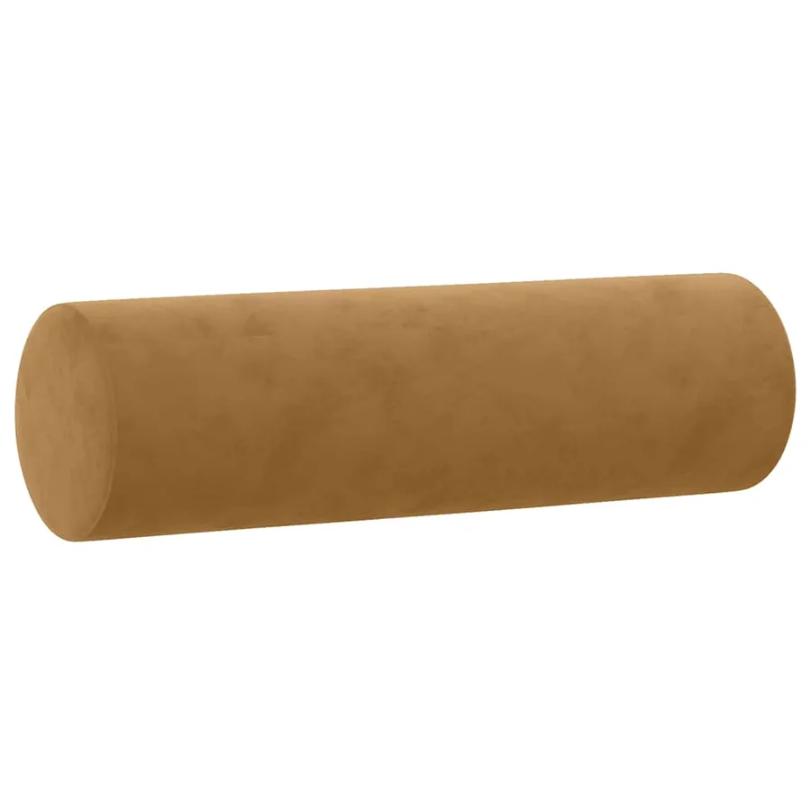 Canapé 2 places avec oreillers décoratifs brun 140 cm velours - 6