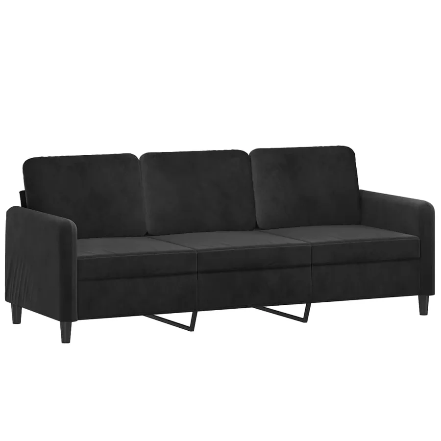 Ensemble de canapés 2 pcs noir velours - 4