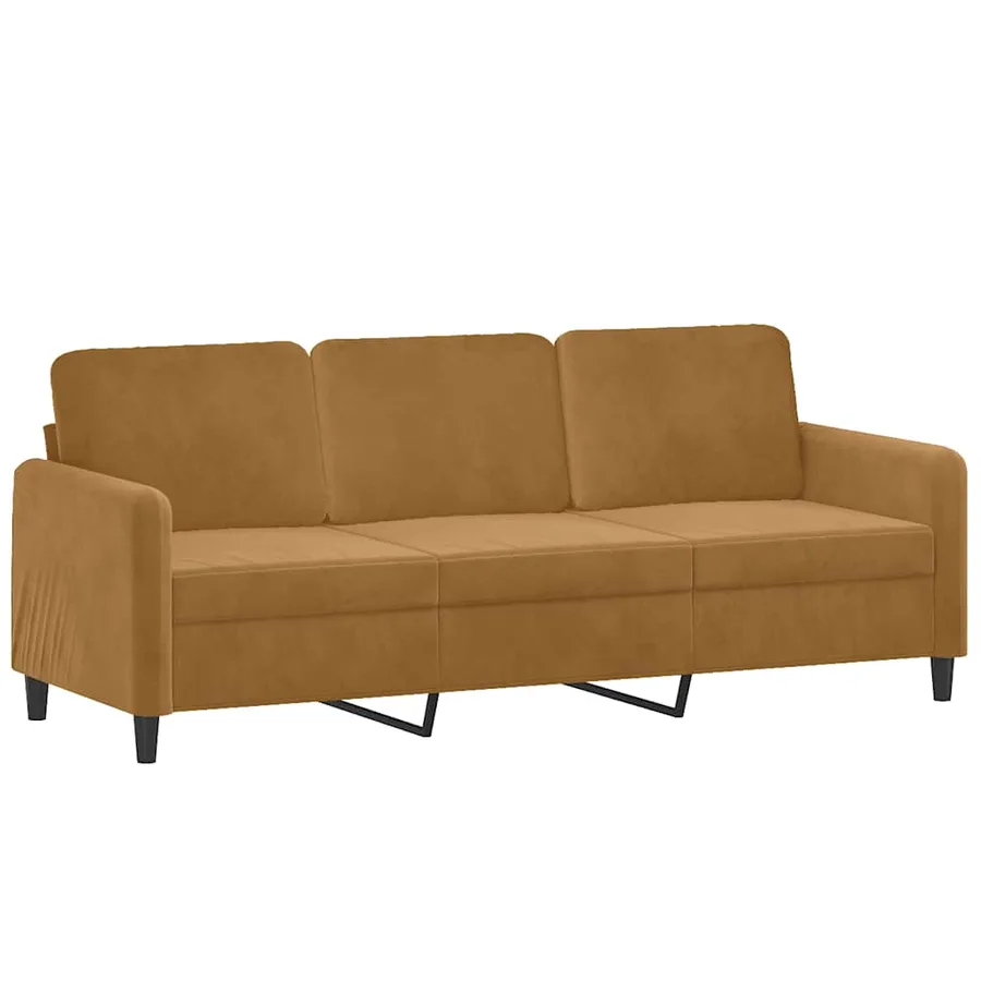 Ensemble de canapés 3 pcs marron velours - 4