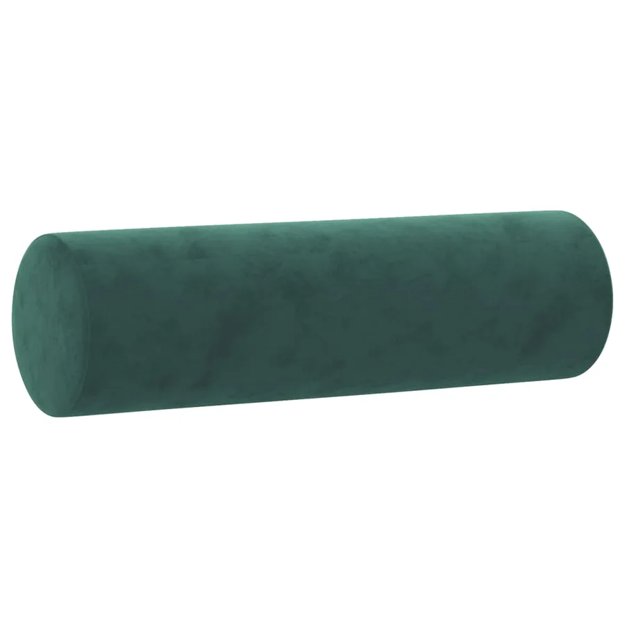 Ensemble de canapés 3 pcs avec coussins vert foncé velours - 6