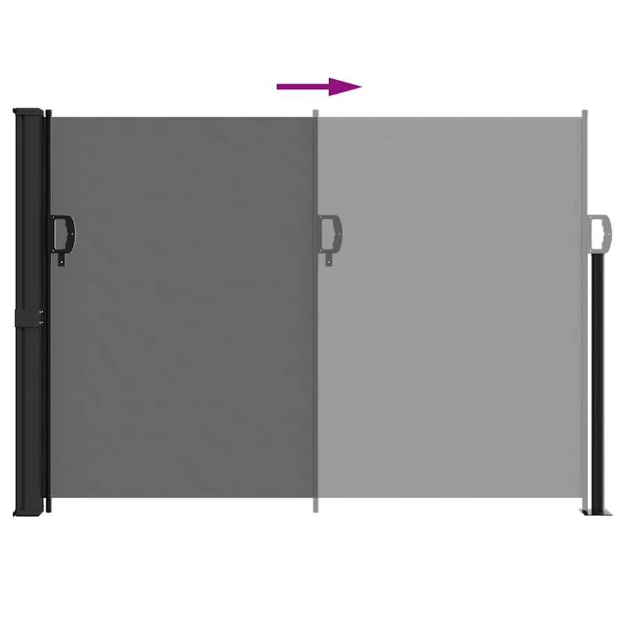 Store latéral rétractable Anthracite 140 x 500 cm - 6