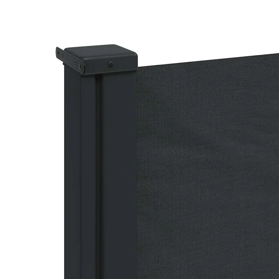 Auvent latéral rétractable noir 100x500 cm - 8