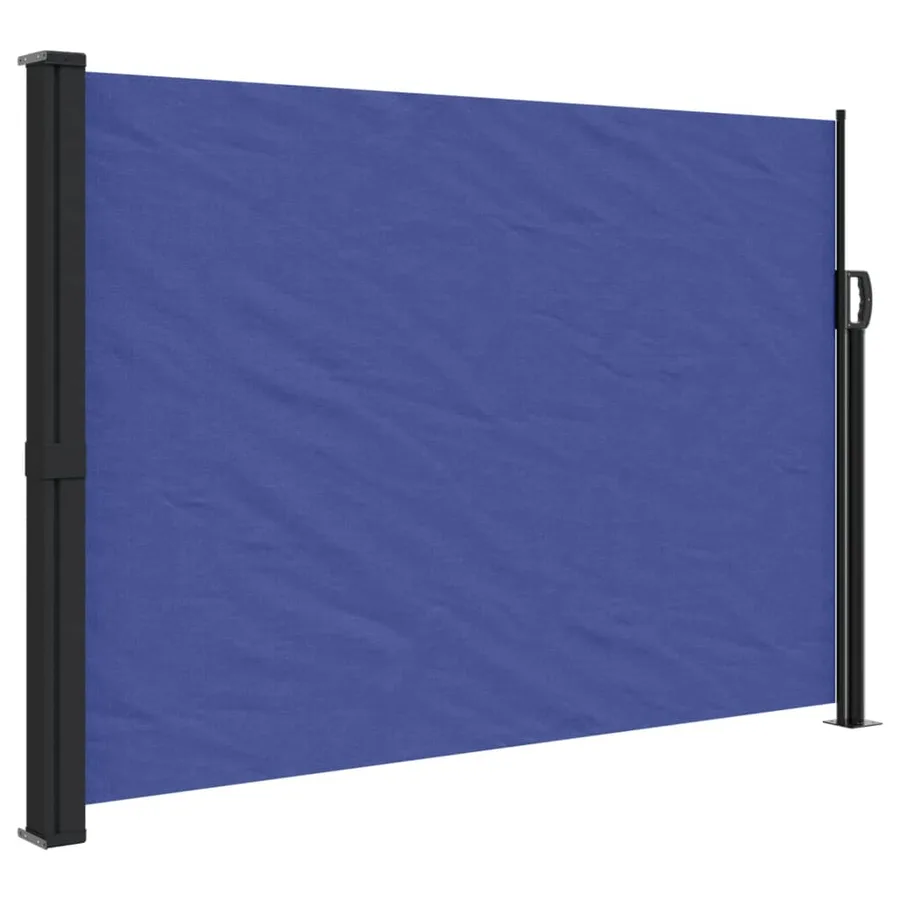 Auvent latéral rétractable bleu 140x500 cm - 2