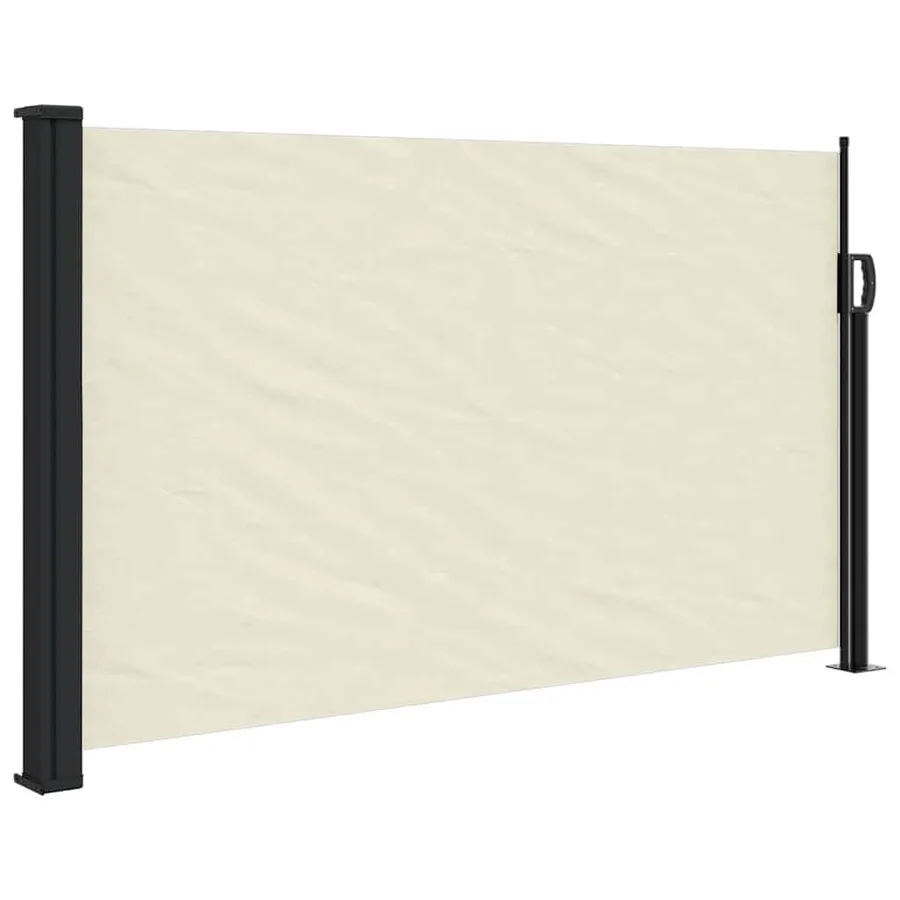 Auvent latéral rétractable crème 120x500 cm - 2