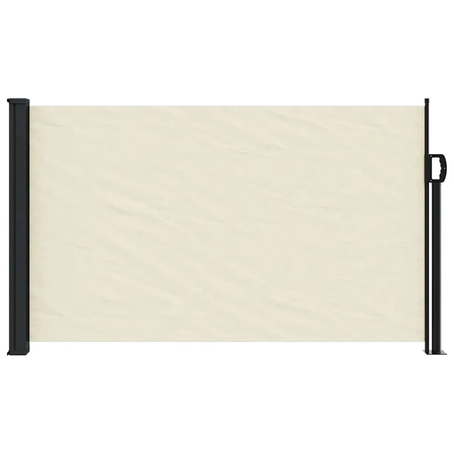 Auvent latéral rétractable crème 120x500 cm - 3