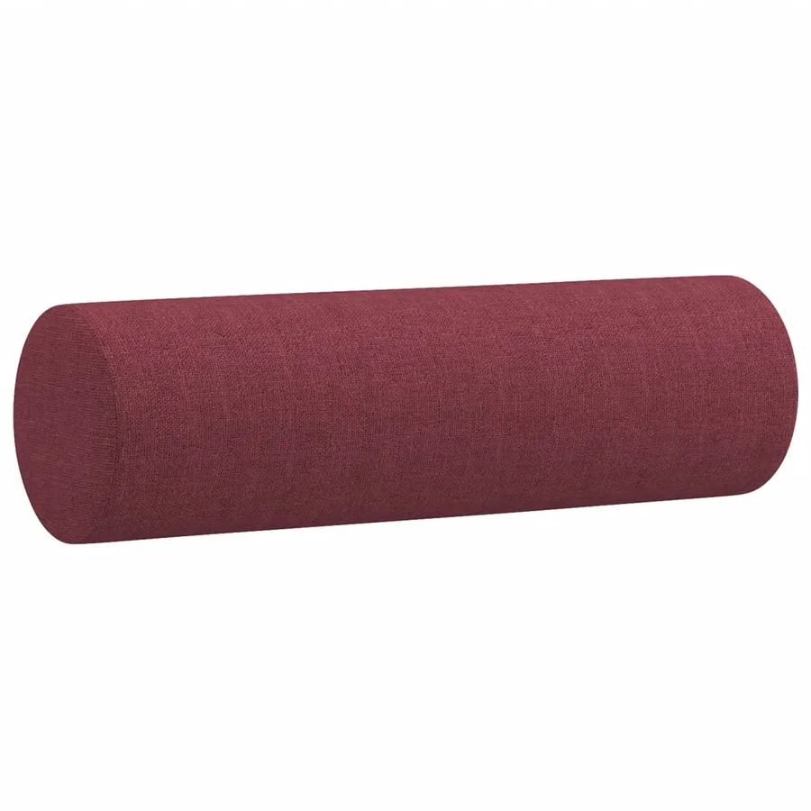 Canapé 2 places avec oreillers bordeaux 120 cm tissu - 6