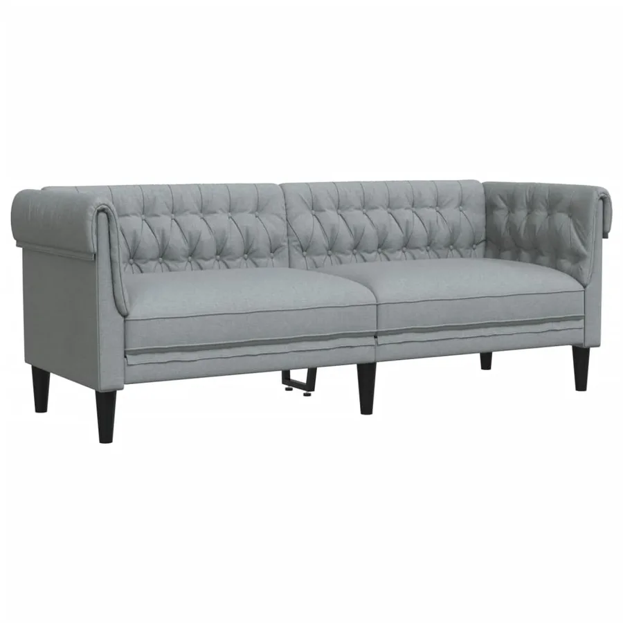 Ensemble de canapés 3 pcs gris clair tissu - 6