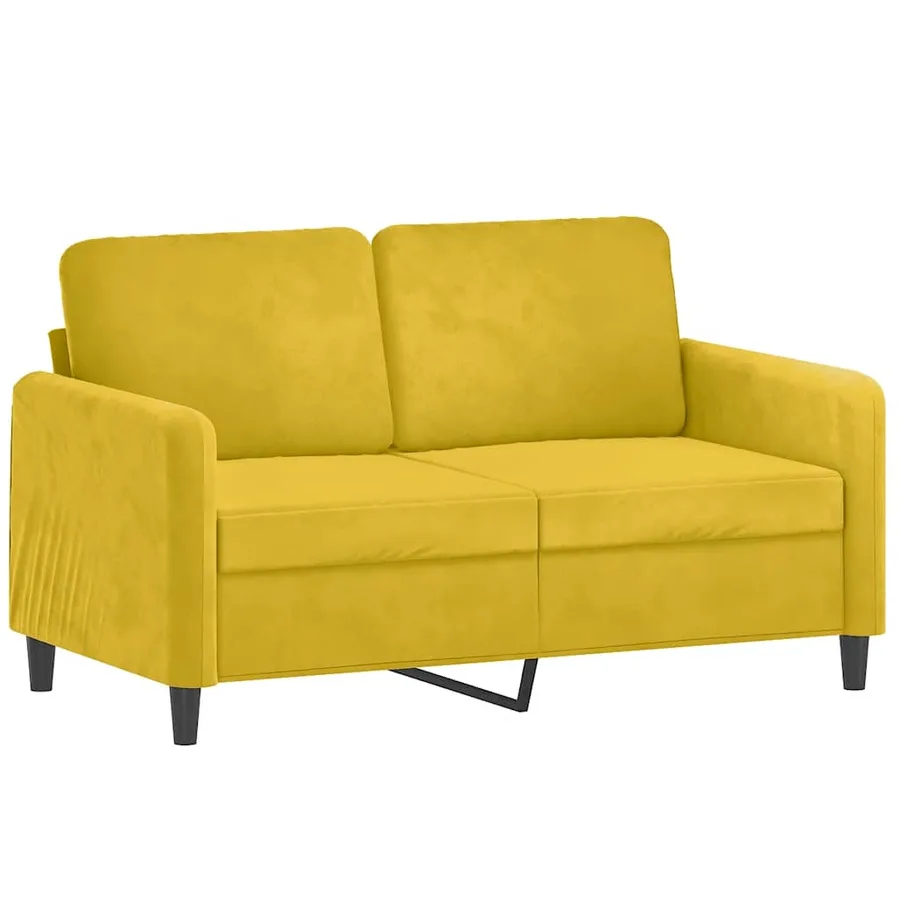 Ensemble de canapés 3 pcs jaune velours - 4