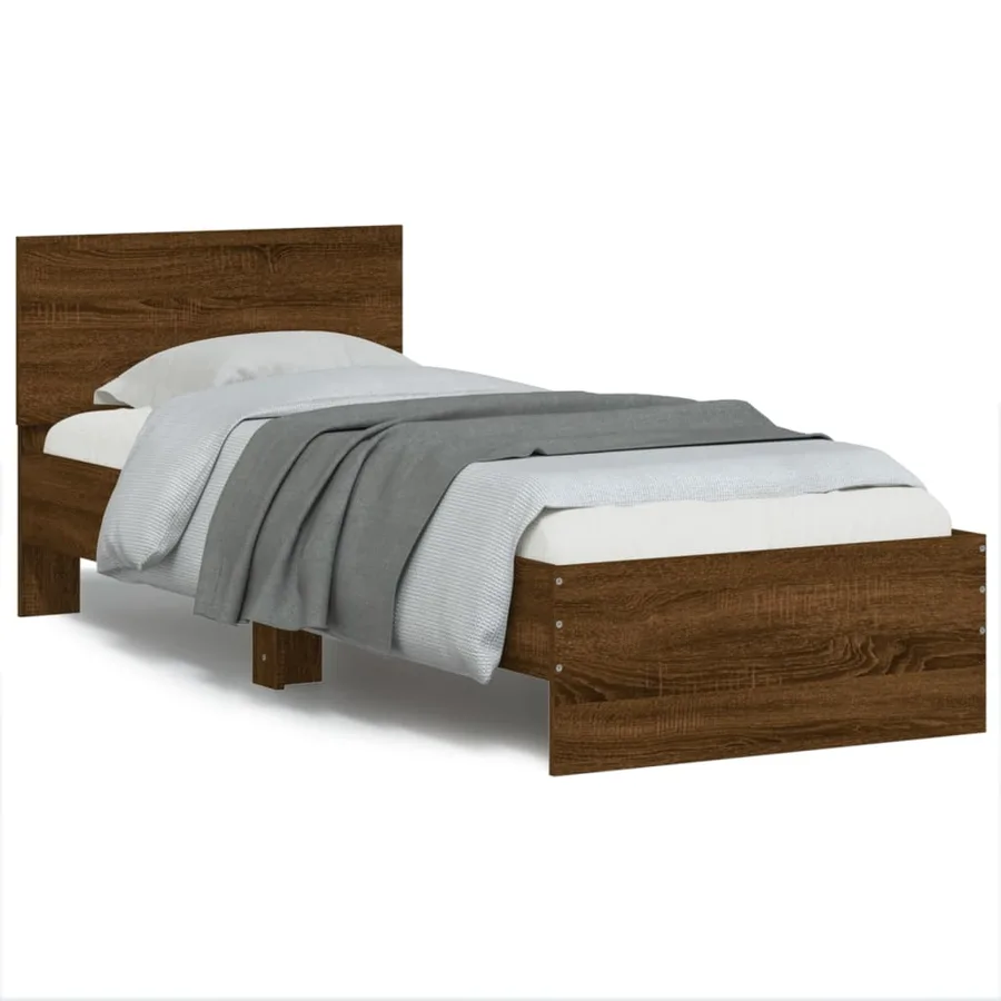 Cadre de lit sans matelas avec tête de lit 90x190 cm - 2
