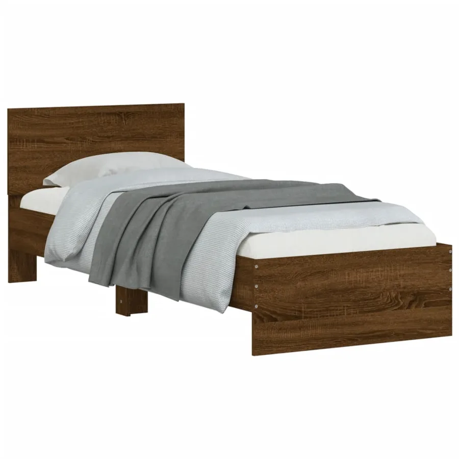 Cadre de lit sans matelas avec tête de lit 90x190 cm - 4