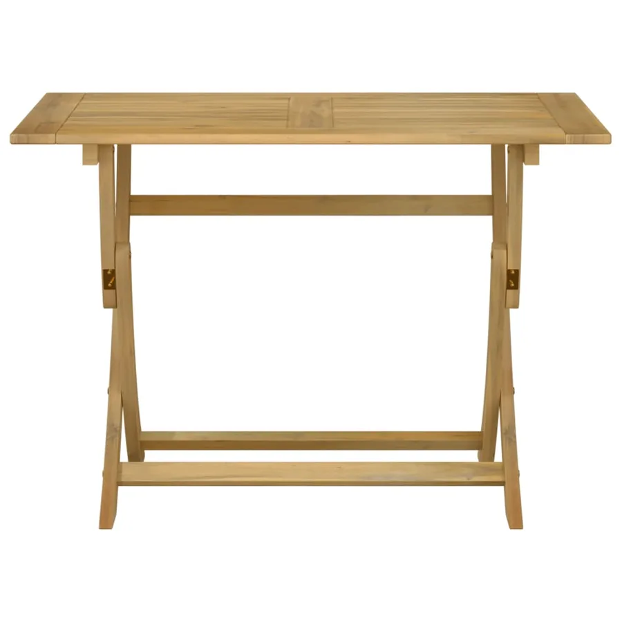 Table pliable de jardin 110x55x75 cm bois d'acacia solide - 4
