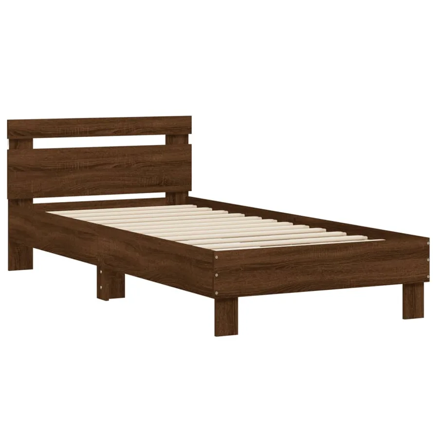 Cadre de lit sans matelas avec lumières LED 90x190 cm - 6
