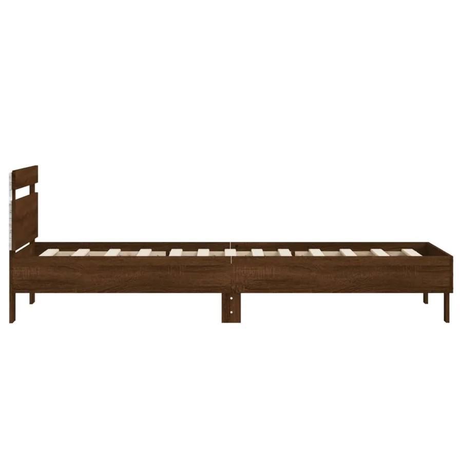 Cadre de lit sans matelas avec lumières LED 90x190 cm - 8