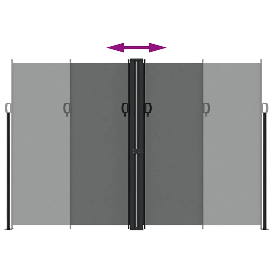 Auvent latéral rétractable Anthracite 220x1200 cm - 5