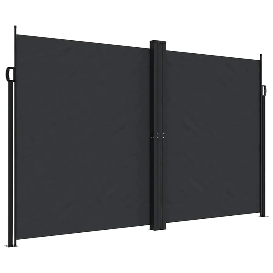 Auvent latéral rétractable Noir 200x1200 cm - 2